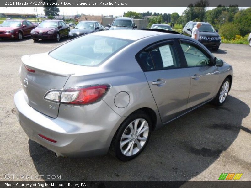 Liquid Silver Metallic / Black 2011 Mazda MAZDA3 s Sport 4 Door