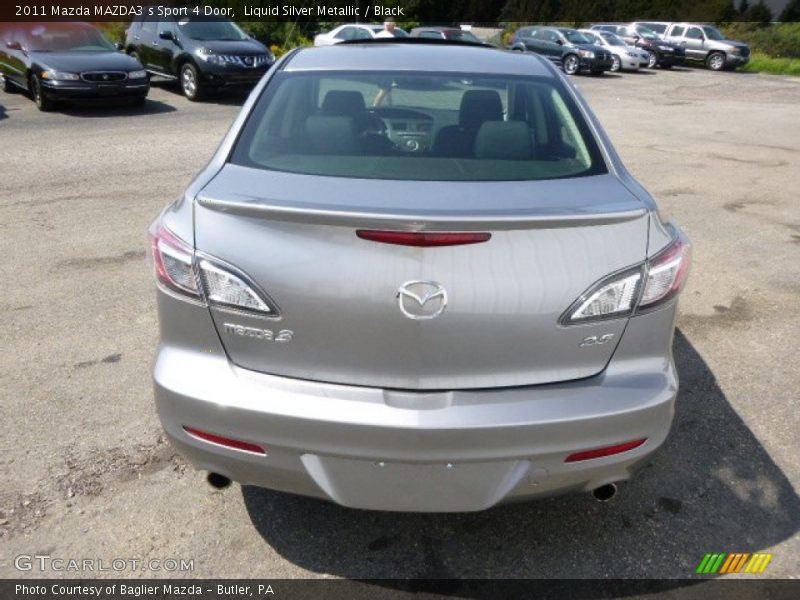 Liquid Silver Metallic / Black 2011 Mazda MAZDA3 s Sport 4 Door