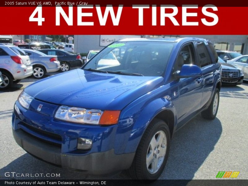 Pacific Blue / Gray 2005 Saturn VUE V6 AWD