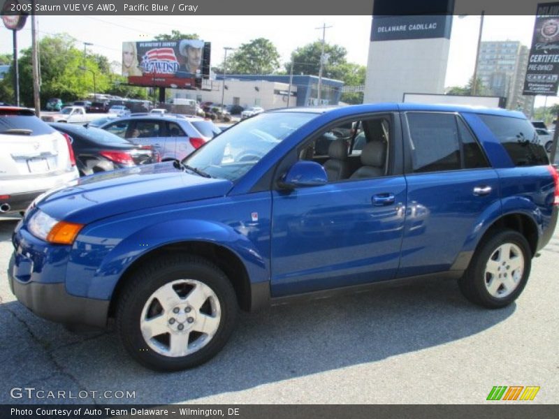 Pacific Blue / Gray 2005 Saturn VUE V6 AWD