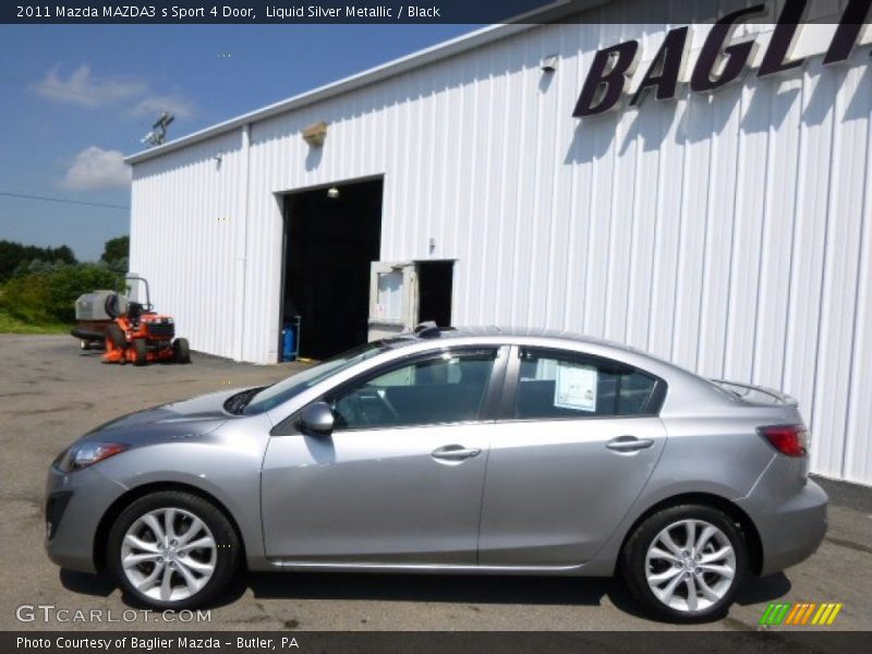 Liquid Silver Metallic / Black 2011 Mazda MAZDA3 s Sport 4 Door