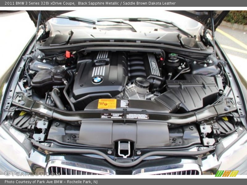 Black Sapphire Metallic / Saddle Brown Dakota Leather 2011 BMW 3 Series 328i xDrive Coupe