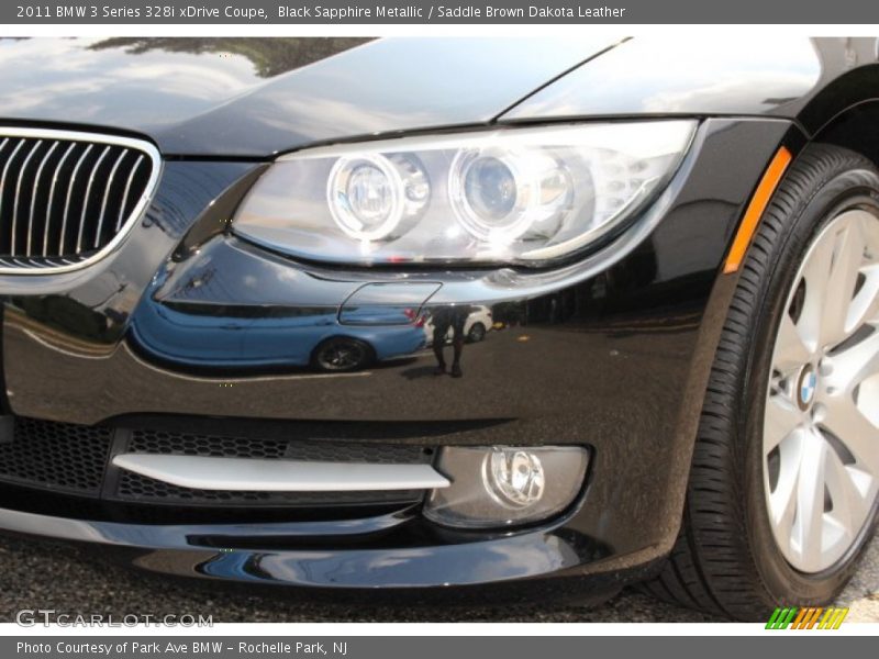 Black Sapphire Metallic / Saddle Brown Dakota Leather 2011 BMW 3 Series 328i xDrive Coupe