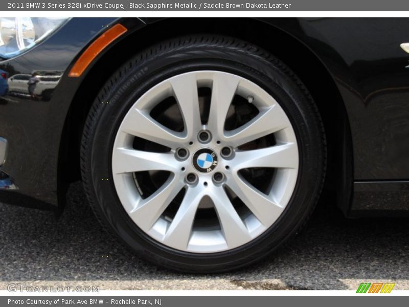 Black Sapphire Metallic / Saddle Brown Dakota Leather 2011 BMW 3 Series 328i xDrive Coupe