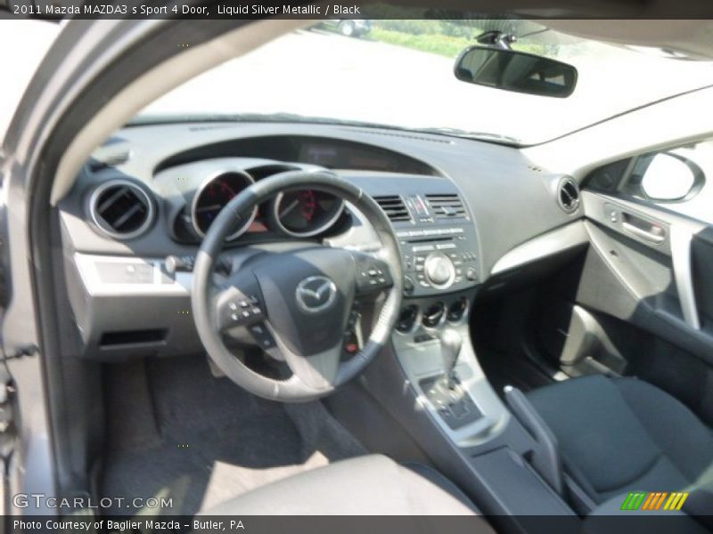 Liquid Silver Metallic / Black 2011 Mazda MAZDA3 s Sport 4 Door