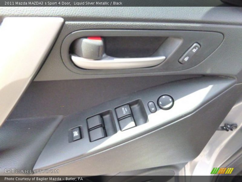 Liquid Silver Metallic / Black 2011 Mazda MAZDA3 s Sport 4 Door