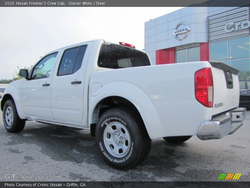 Glacier White / Steel 2015 Nissan Frontier S Crew Cab