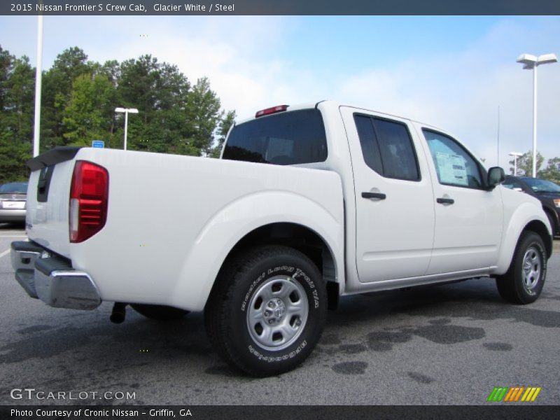 Glacier White / Steel 2015 Nissan Frontier S Crew Cab