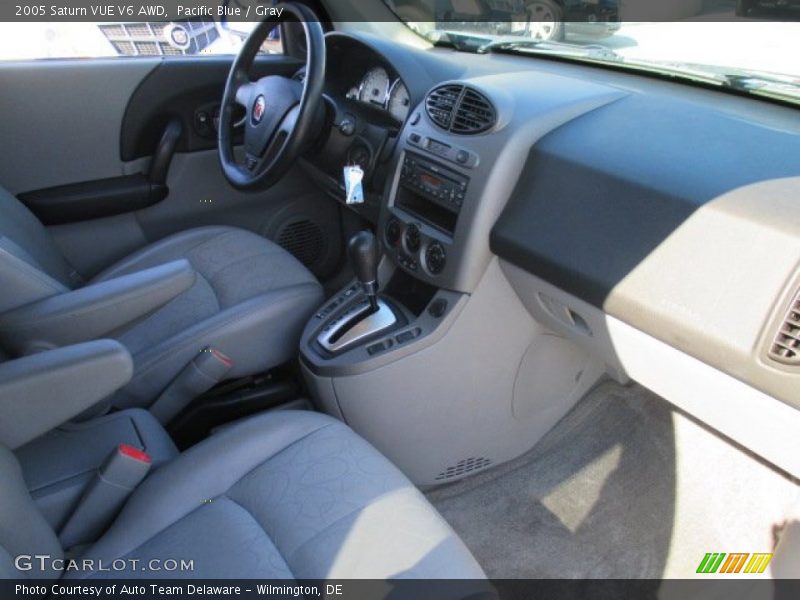 Pacific Blue / Gray 2005 Saturn VUE V6 AWD