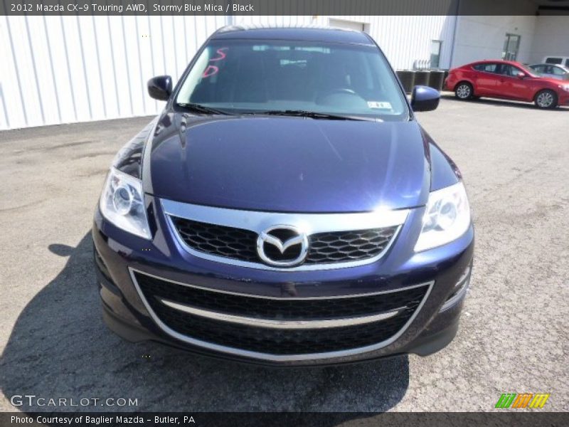 Stormy Blue Mica / Black 2012 Mazda CX-9 Touring AWD