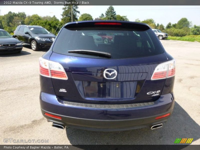 Stormy Blue Mica / Black 2012 Mazda CX-9 Touring AWD