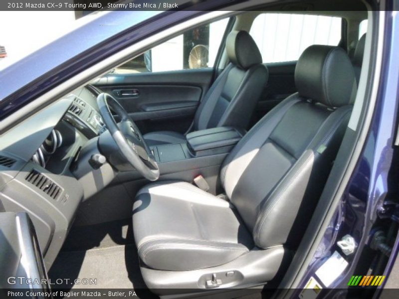 Stormy Blue Mica / Black 2012 Mazda CX-9 Touring AWD