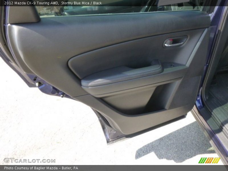 Stormy Blue Mica / Black 2012 Mazda CX-9 Touring AWD