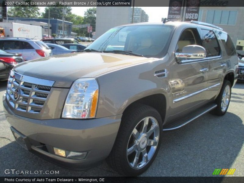 Radiant Bronze / Cocoa/Light Cashmere 2007 Cadillac Escalade AWD