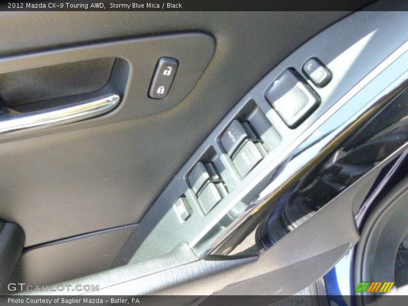 Stormy Blue Mica / Black 2012 Mazda CX-9 Touring AWD