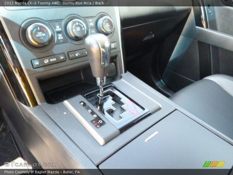 Stormy Blue Mica / Black 2012 Mazda CX-9 Touring AWD