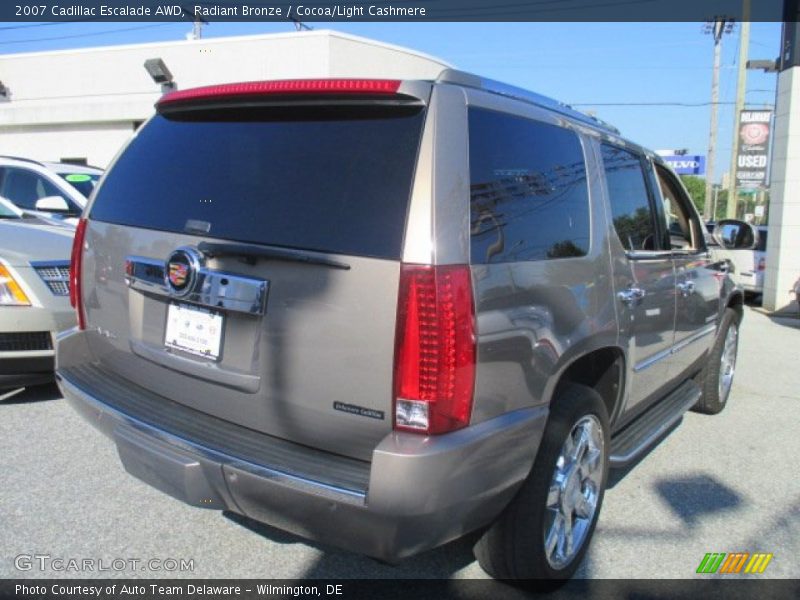 Radiant Bronze / Cocoa/Light Cashmere 2007 Cadillac Escalade AWD