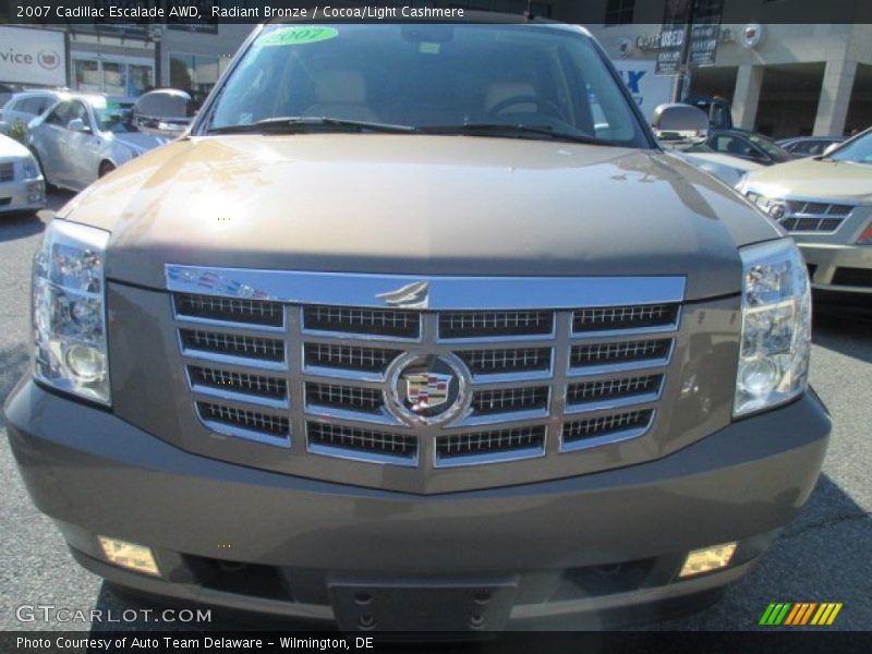 Radiant Bronze / Cocoa/Light Cashmere 2007 Cadillac Escalade AWD