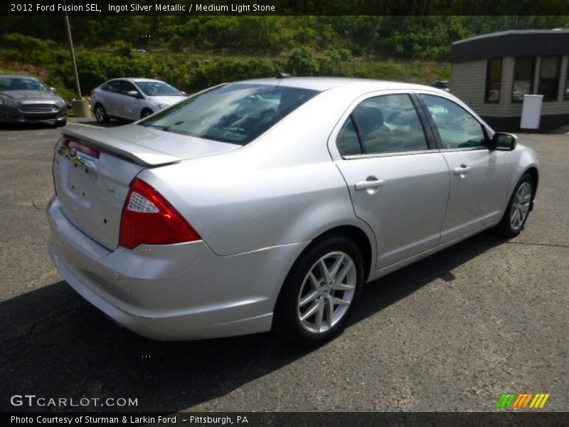 Ingot Silver Metallic / Medium Light Stone 2012 Ford Fusion SEL