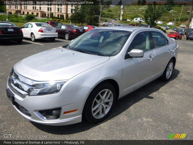 Ingot Silver Metallic / Medium Light Stone 2012 Ford Fusion SEL