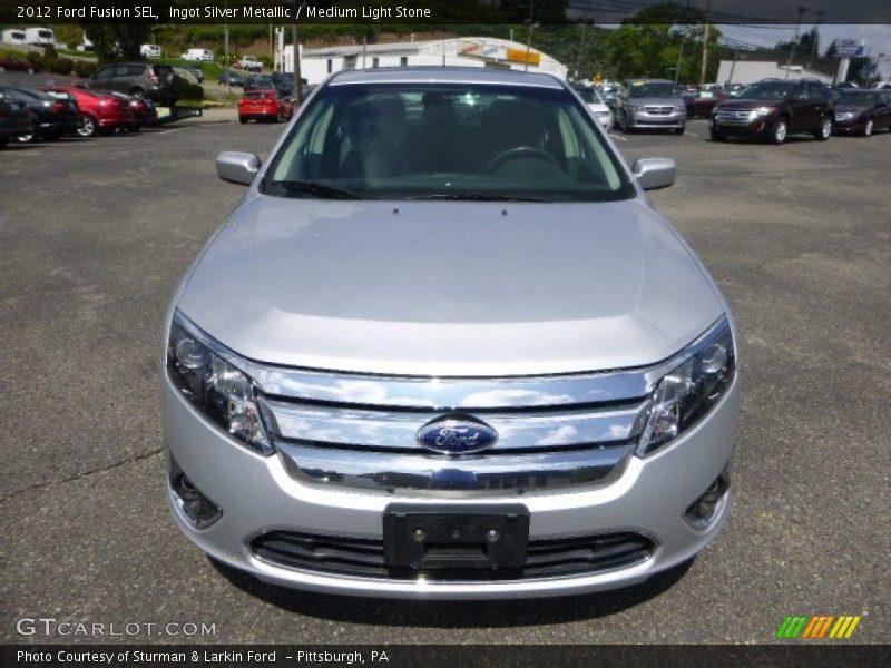 Ingot Silver Metallic / Medium Light Stone 2012 Ford Fusion SEL