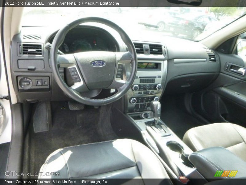 Ingot Silver Metallic / Medium Light Stone 2012 Ford Fusion SEL