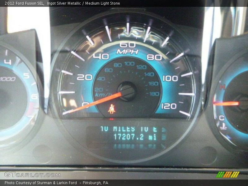 Ingot Silver Metallic / Medium Light Stone 2012 Ford Fusion SEL