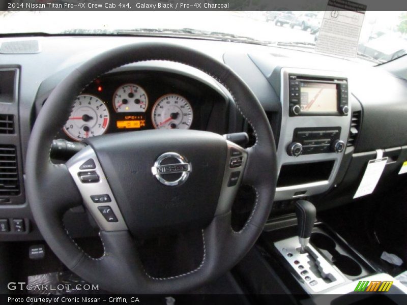 Galaxy Black / Pro-4X Charcoal 2014 Nissan Titan Pro-4X Crew Cab 4x4