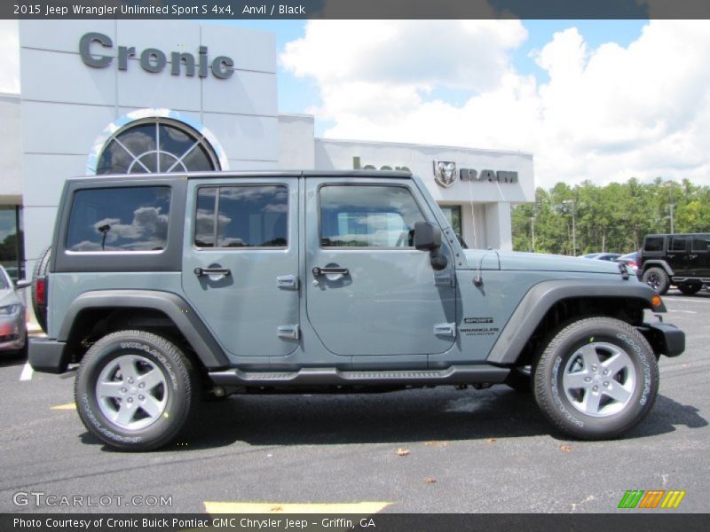 Anvil / Black 2015 Jeep Wrangler Unlimited Sport S 4x4