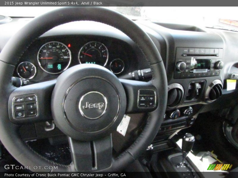 Anvil / Black 2015 Jeep Wrangler Unlimited Sport S 4x4