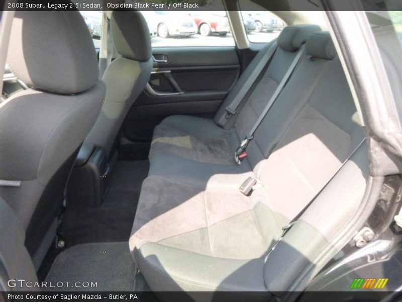 Obsidian Black Pearl / Off Black 2008 Subaru Legacy 2.5i Sedan