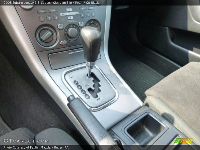 Obsidian Black Pearl / Off Black 2008 Subaru Legacy 2.5i Sedan