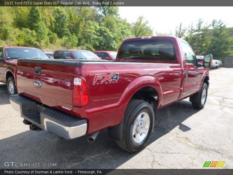 Ruby Red / Adobe 2015 Ford F250 Super Duty XLT Regular Cab 4x4
