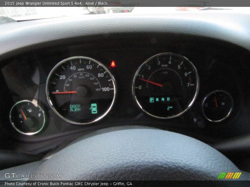 Anvil / Black 2015 Jeep Wrangler Unlimited Sport S 4x4