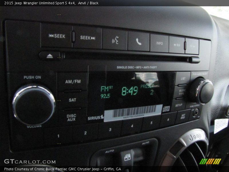 Audio System of 2015 Wrangler Unlimited Sport S 4x4