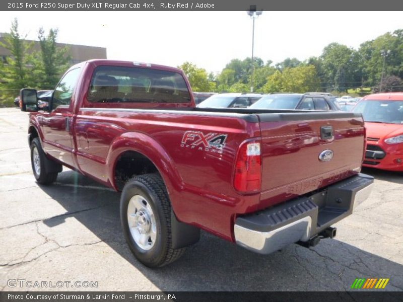 Ruby Red / Adobe 2015 Ford F250 Super Duty XLT Regular Cab 4x4