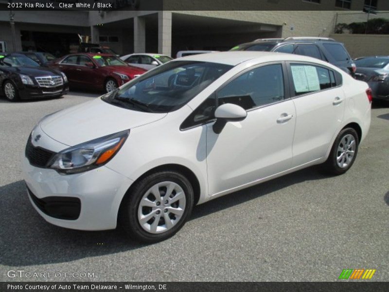 Clear White / Black 2012 Kia Rio LX