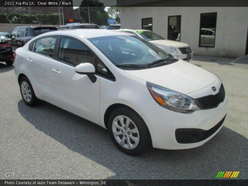 Clear White / Black 2012 Kia Rio LX