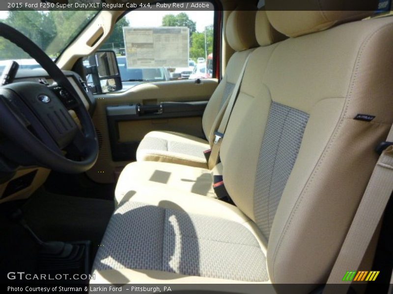 Ruby Red / Adobe 2015 Ford F250 Super Duty XLT Regular Cab 4x4