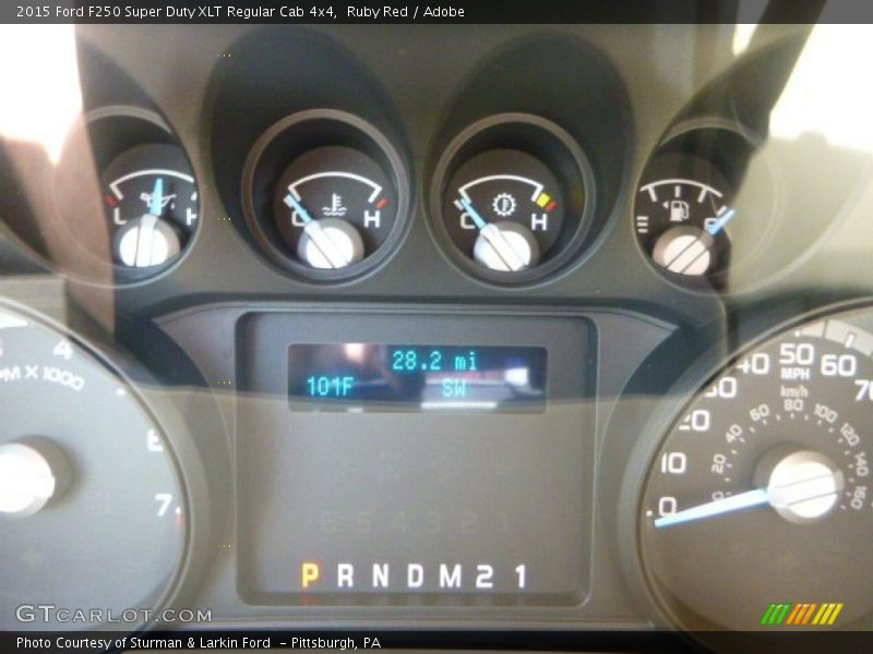 Ruby Red / Adobe 2015 Ford F250 Super Duty XLT Regular Cab 4x4