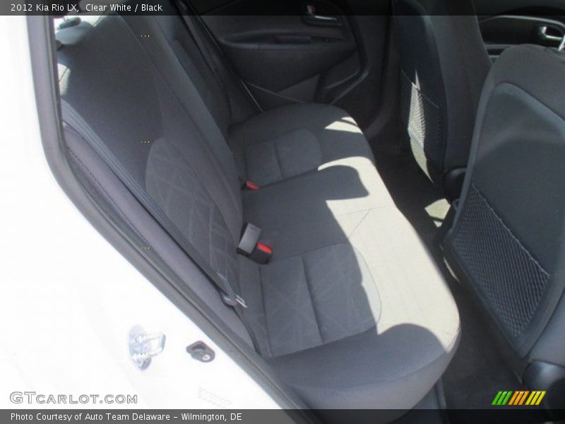 Clear White / Black 2012 Kia Rio LX