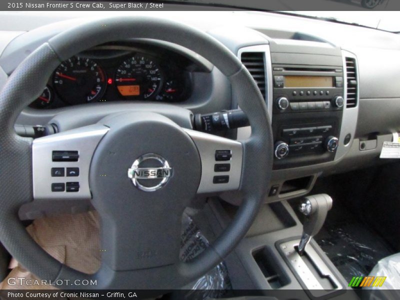 Super Black / Steel 2015 Nissan Frontier S Crew Cab