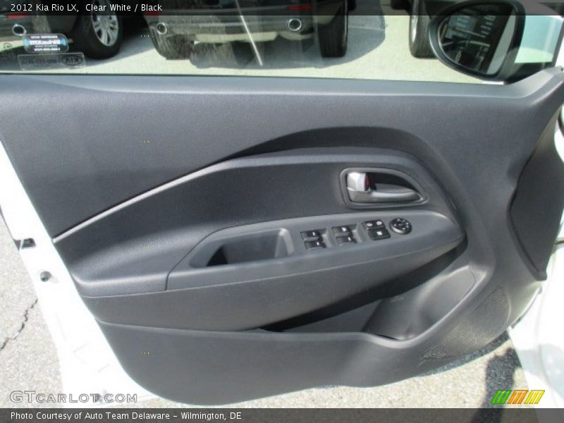 Clear White / Black 2012 Kia Rio LX
