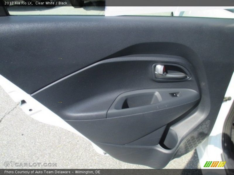 Clear White / Black 2012 Kia Rio LX