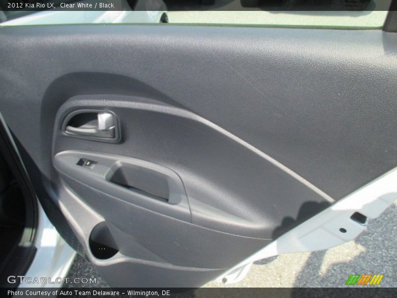 Clear White / Black 2012 Kia Rio LX