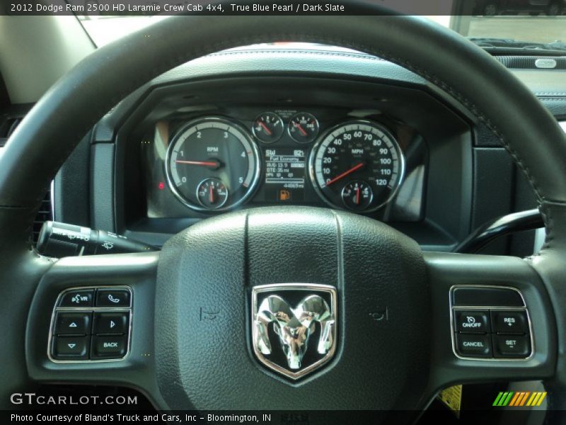 True Blue Pearl / Dark Slate 2012 Dodge Ram 2500 HD Laramie Crew Cab 4x4