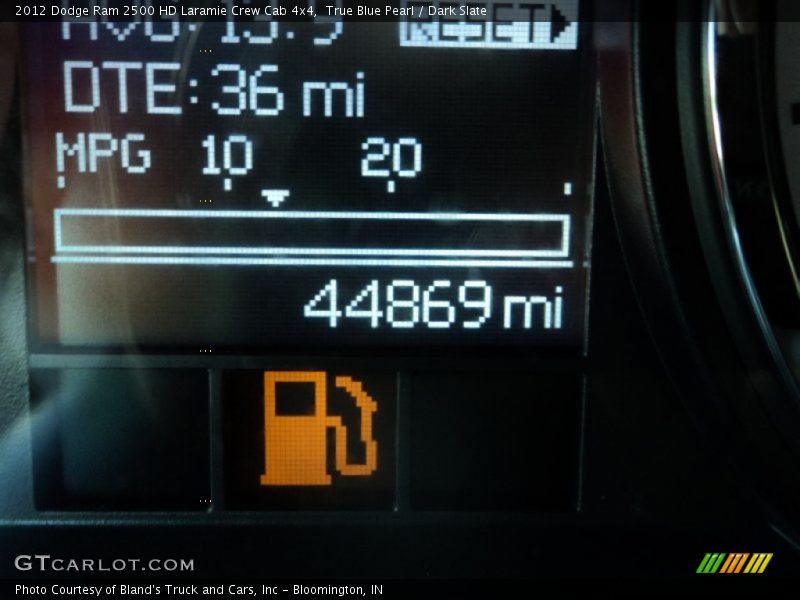 True Blue Pearl / Dark Slate 2012 Dodge Ram 2500 HD Laramie Crew Cab 4x4