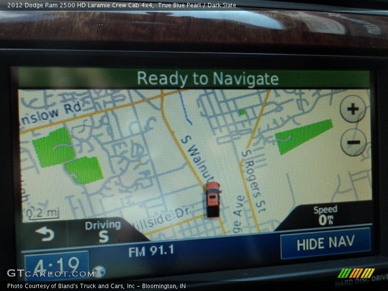 True Blue Pearl / Dark Slate 2012 Dodge Ram 2500 HD Laramie Crew Cab 4x4