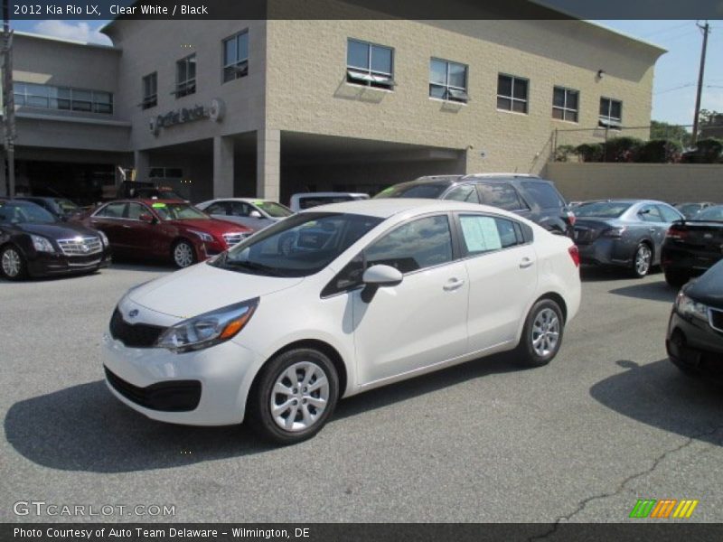 Clear White / Black 2012 Kia Rio LX