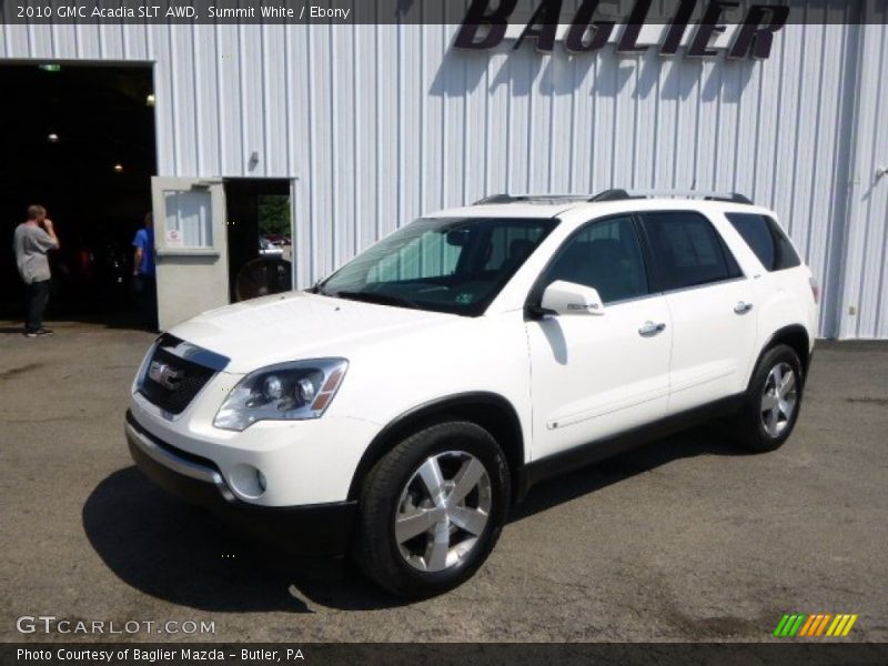 Summit White / Ebony 2010 GMC Acadia SLT AWD